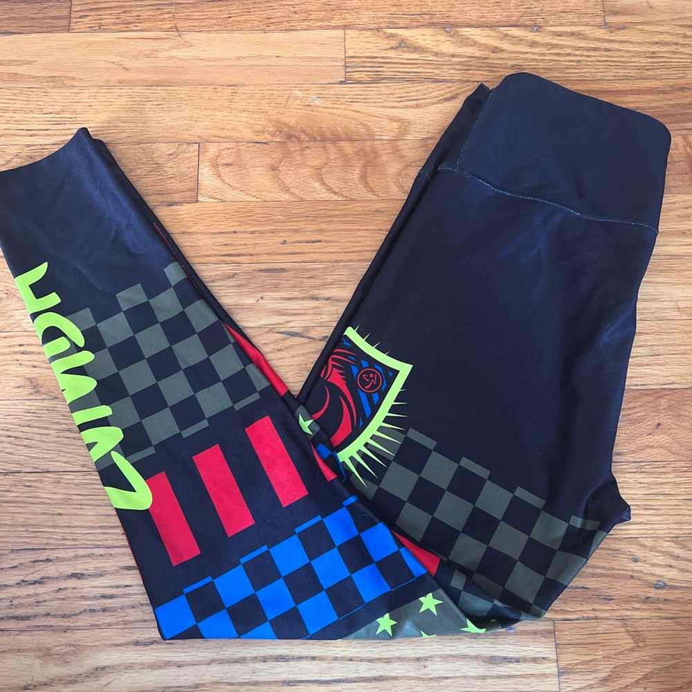 Zumba Fitness Leggings - Black, Red, Blue, Green